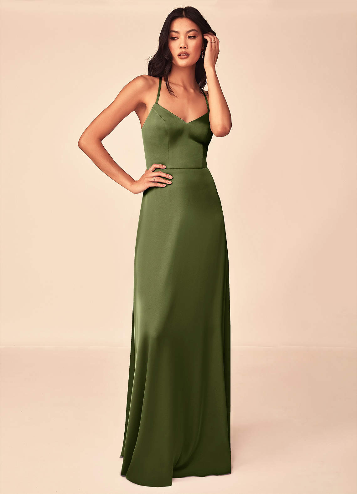 Mei Stretch Satin Dress-AZ12971669-final sale