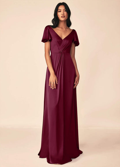 Soren Stretch Satin Dress-AZ53297240