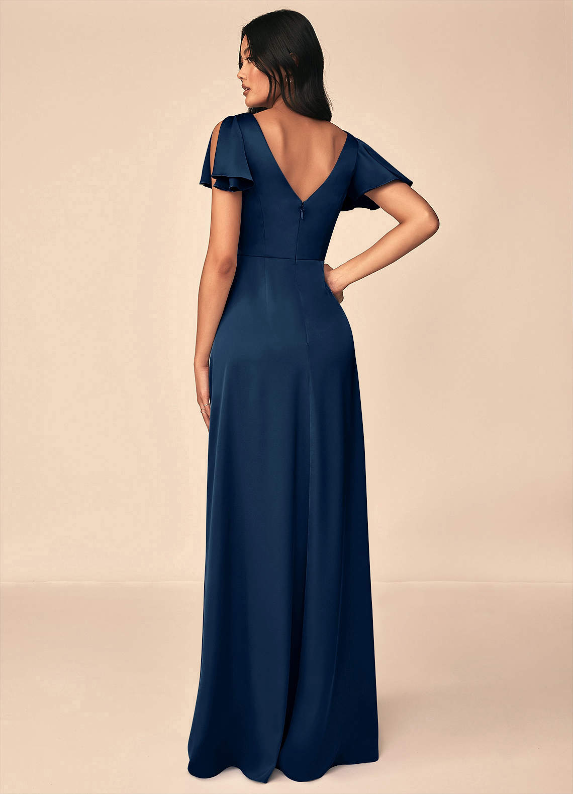 Soren Stretch Satin Dress-AZ4366787-final sale