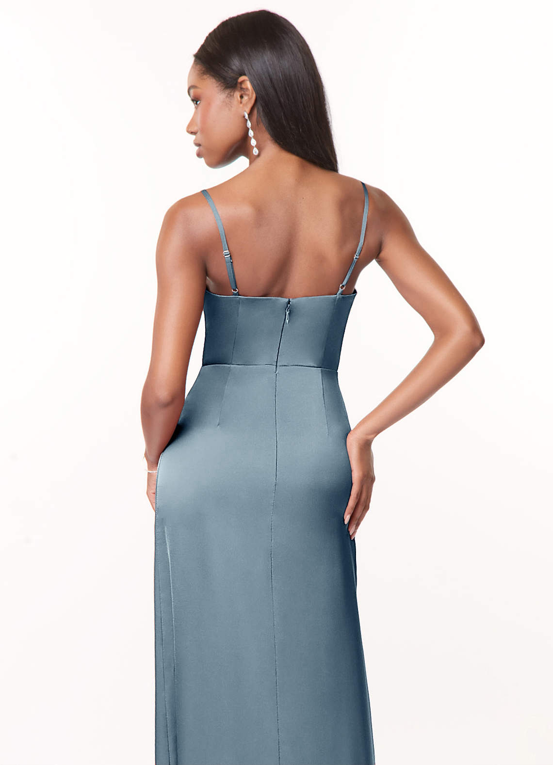 Maci Stretch Satin Dress-AZ18443058-final sale