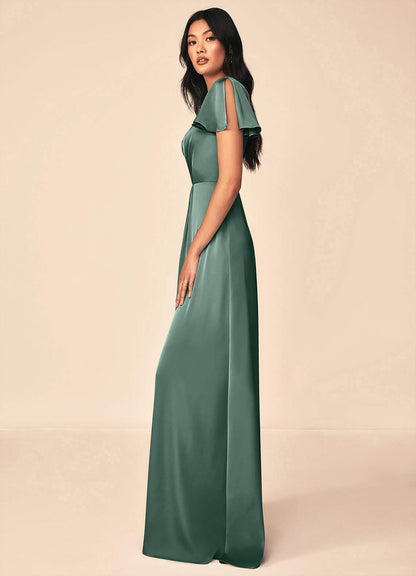 Soren Stretch Satin Dress-AZ45895717-final sale