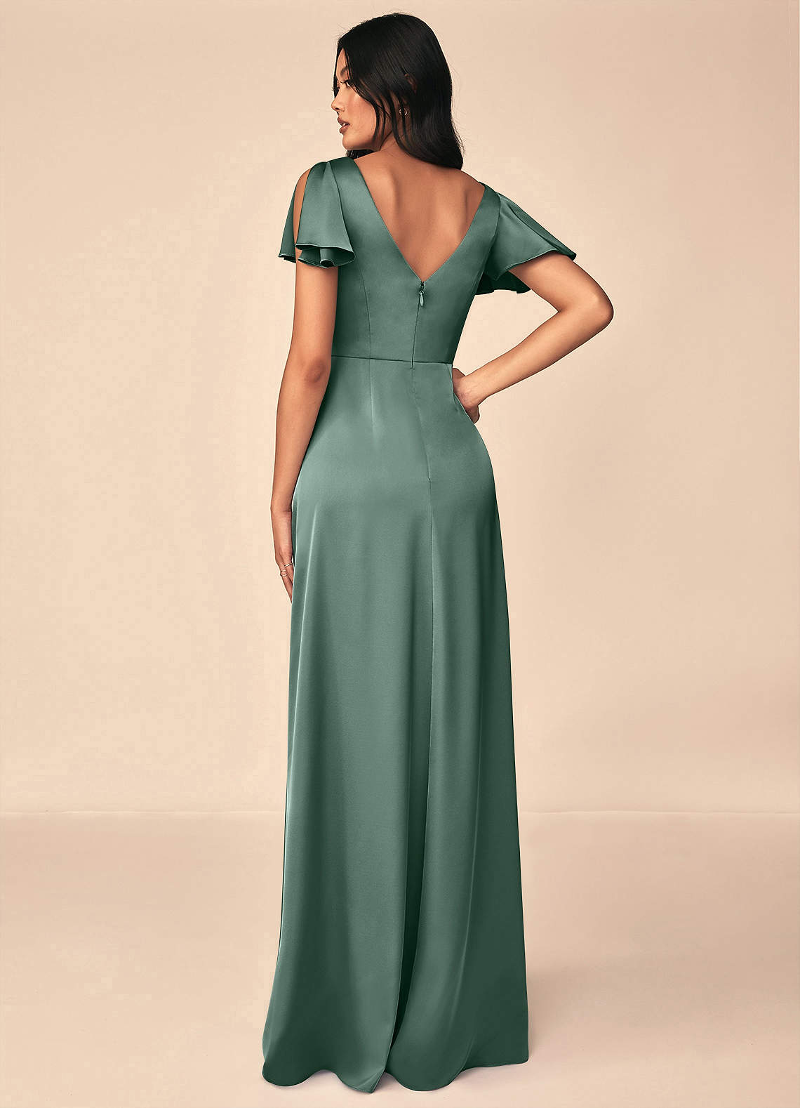 Soren Stretch Satin Dress-AZ45895717-final sale