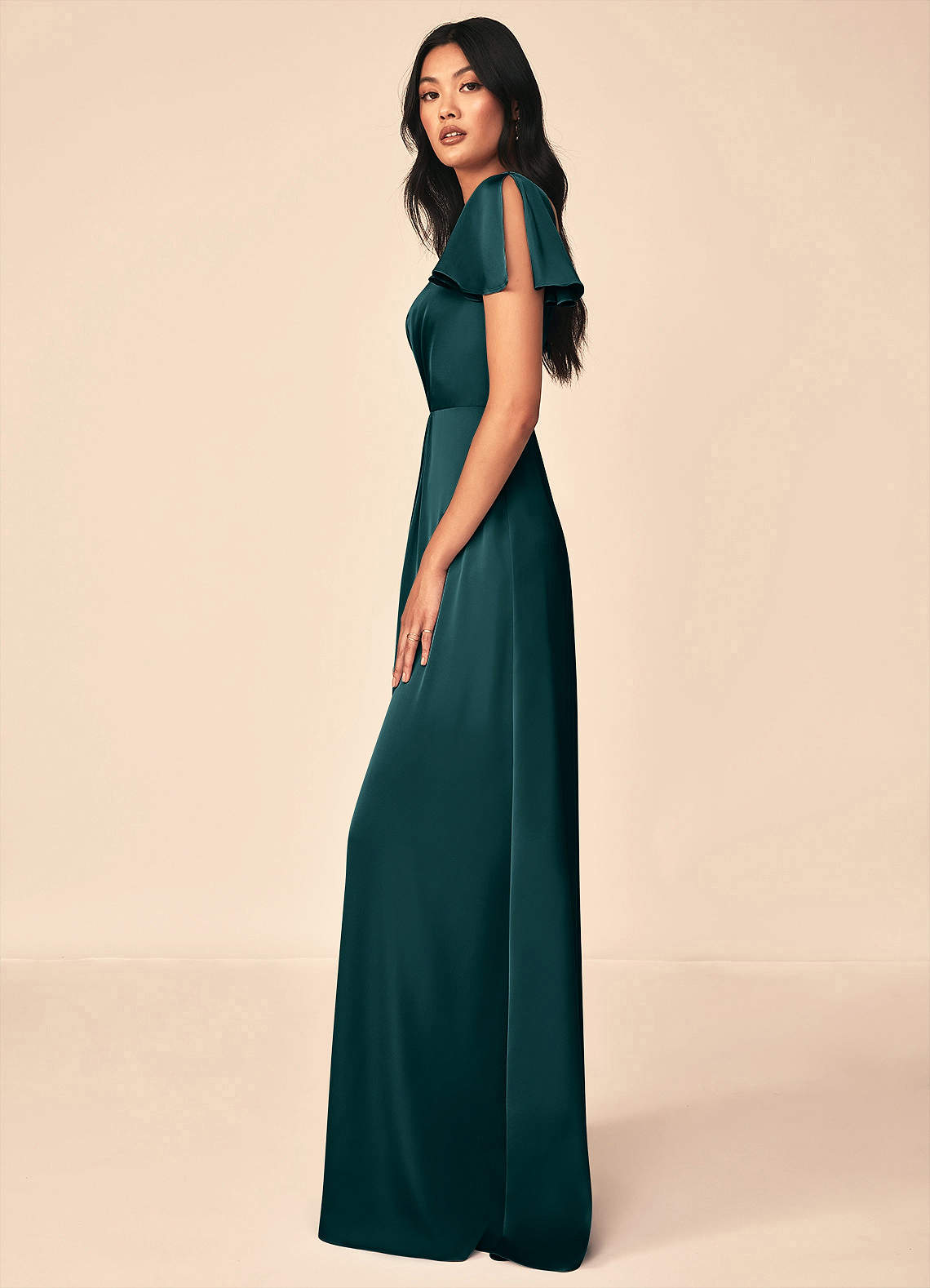 Soren Stretch Satin Dress-AZ70602539