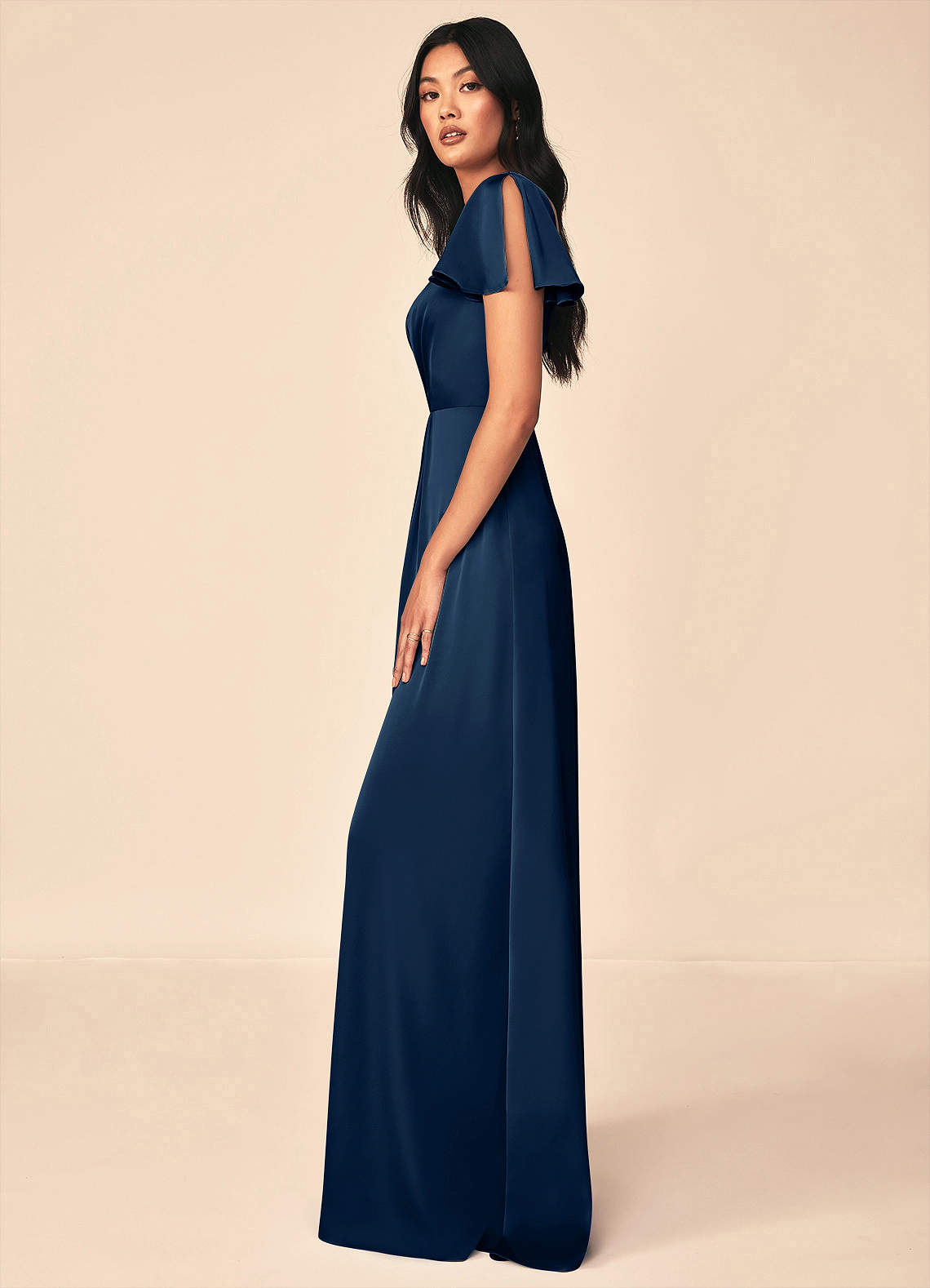 Soren Stretch Satin Dress-AZ4366787-final sale