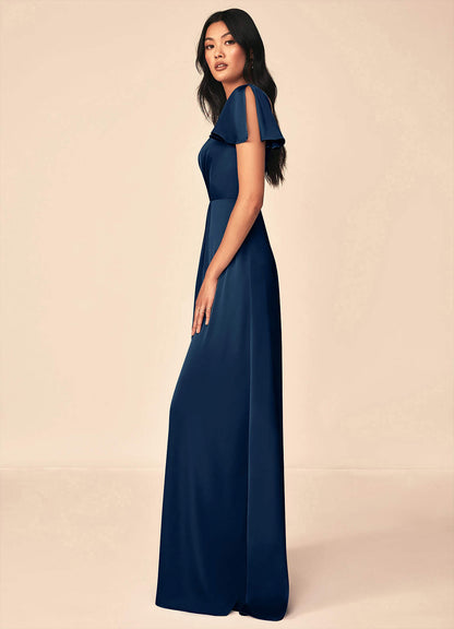 Soren Stretch Satin Dress-AZ4366787-final sale