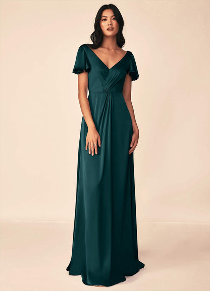 Soren Stretch Satin Dress-AZ70602539