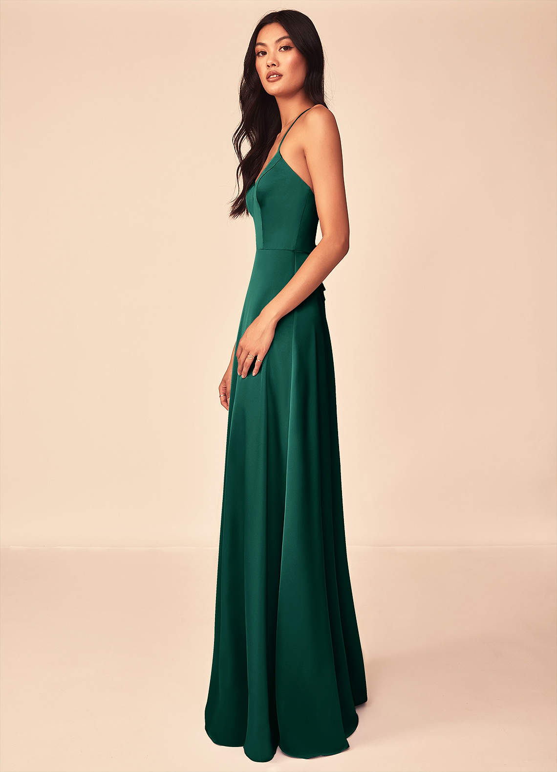 Mei Stretch Satin Dress-AZ26002713-final sale