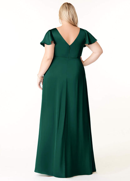 Soren Stretch Satin Dress-AZ18707533-final sale