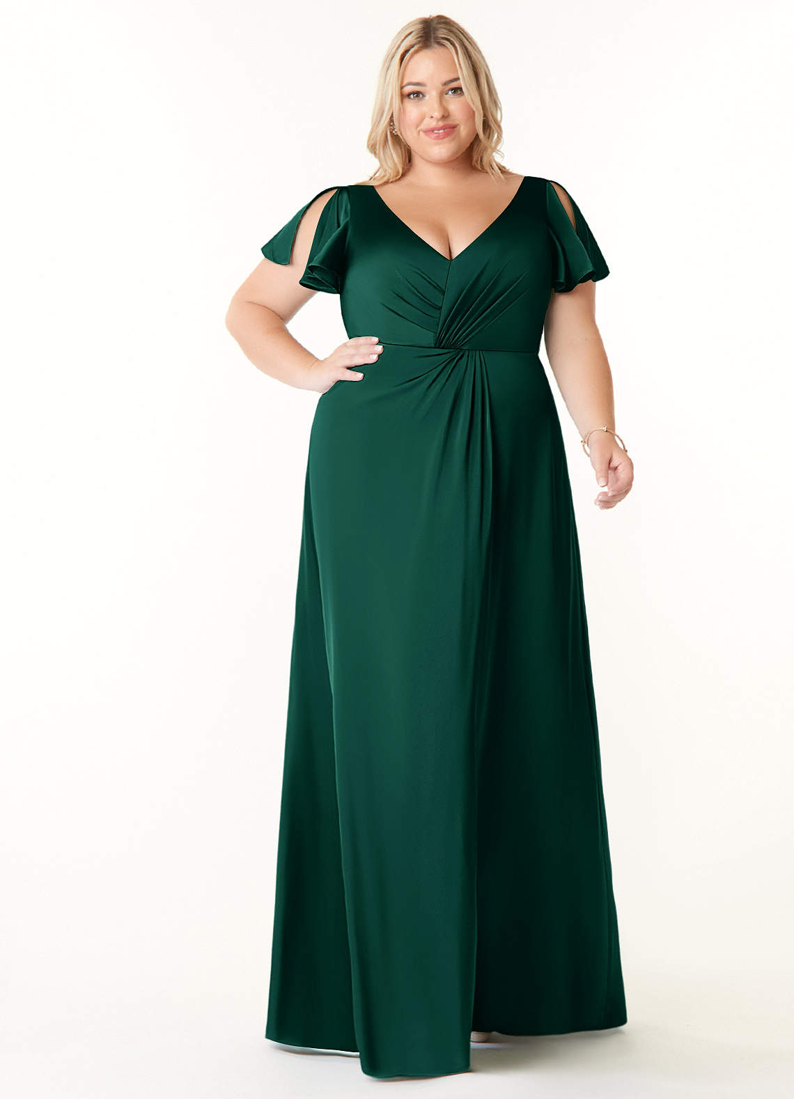 Soren Stretch Satin Dress-AZ18707533-final sale