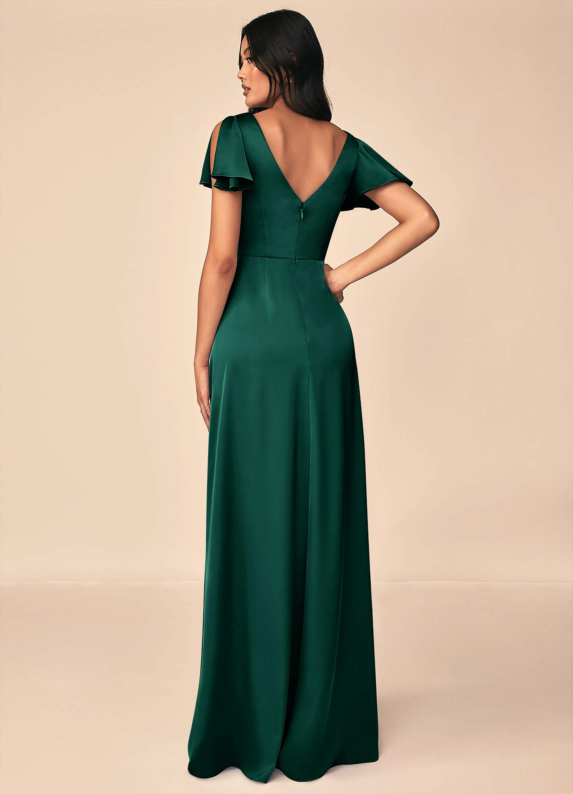 Soren Stretch Satin Dress-AZ18707533-final sale