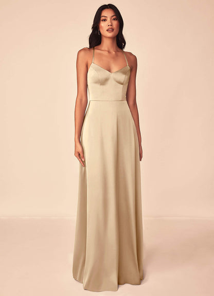 Mei Stretch Satin Dress-AZ97533009-final sale