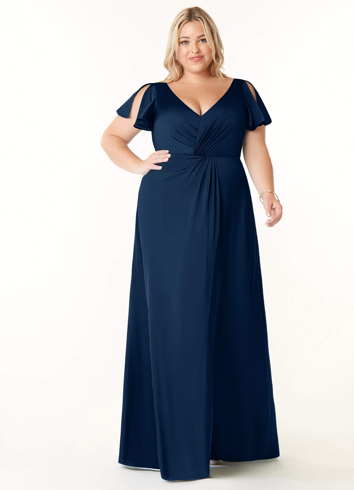 Soren Stretch Satin Dress-AZ4366787-final sale