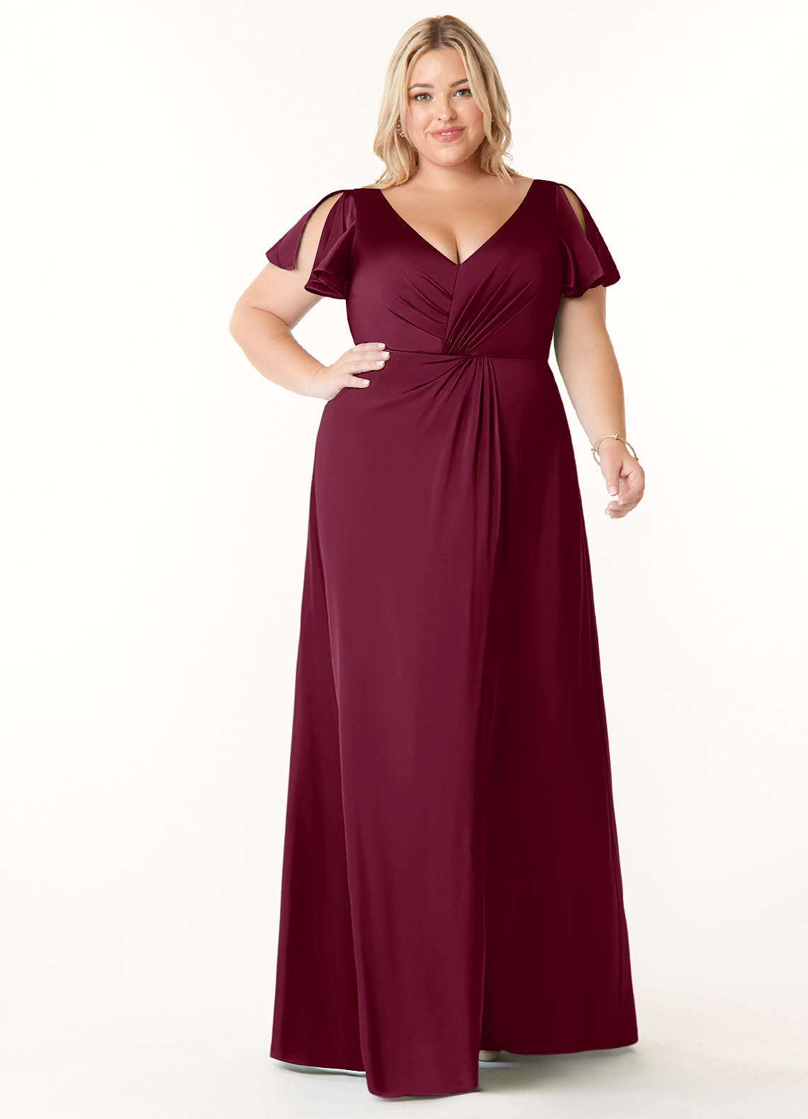 Soren Stretch Satin Dress-AZ53297240
