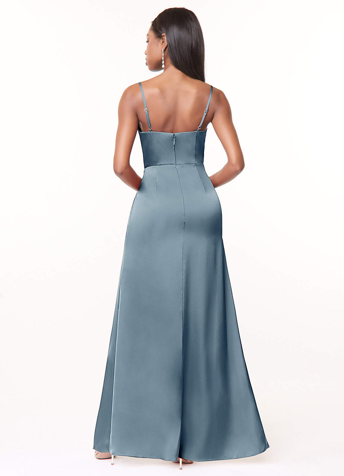Maci Stretch Satin Dress-AZ18443058-final sale