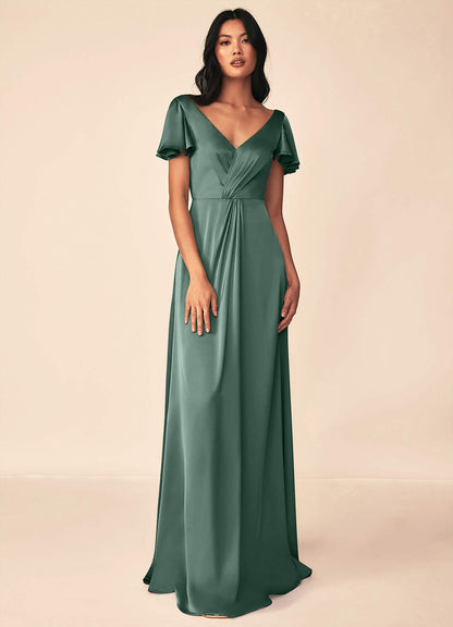 Soren Stretch Satin Dress-AZ45895717-final sale