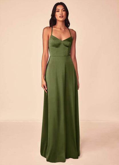Mei Stretch Satin Dress-AZ12971669-final sale