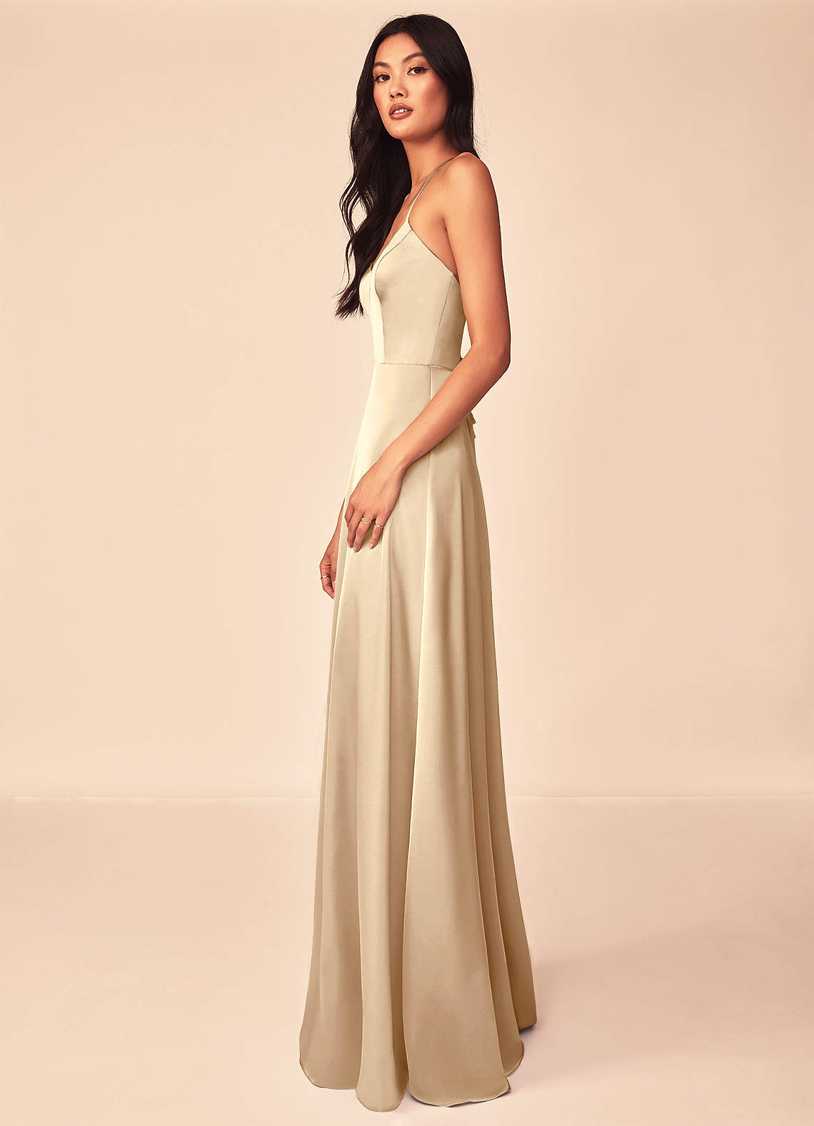 Mei Stretch Satin Dress-AZ97533009-final sale